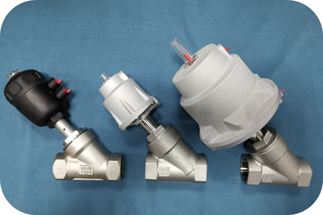 DN80、100、125 氣動角座閥